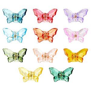 Butterfly Hair Claw Clips - Assorted Colors - Hair Accessory for Girls/Women